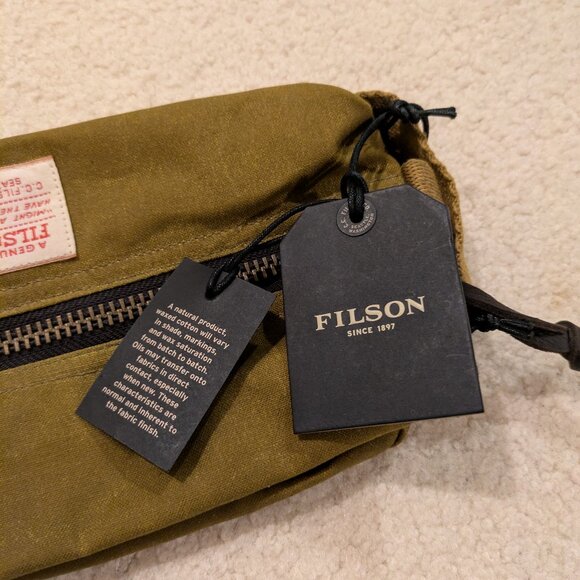 Filson Tin Cloth Travel Kit, Dark Tan - Picture 4 of 10